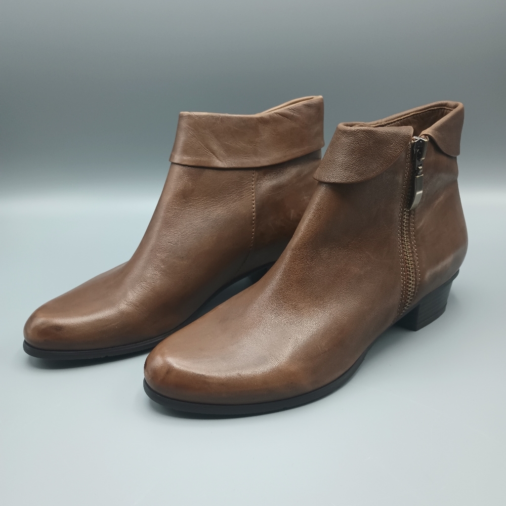 New! SPRING STEP Leather Ankle Boots "Stockholm" sz. 6.0 (36)